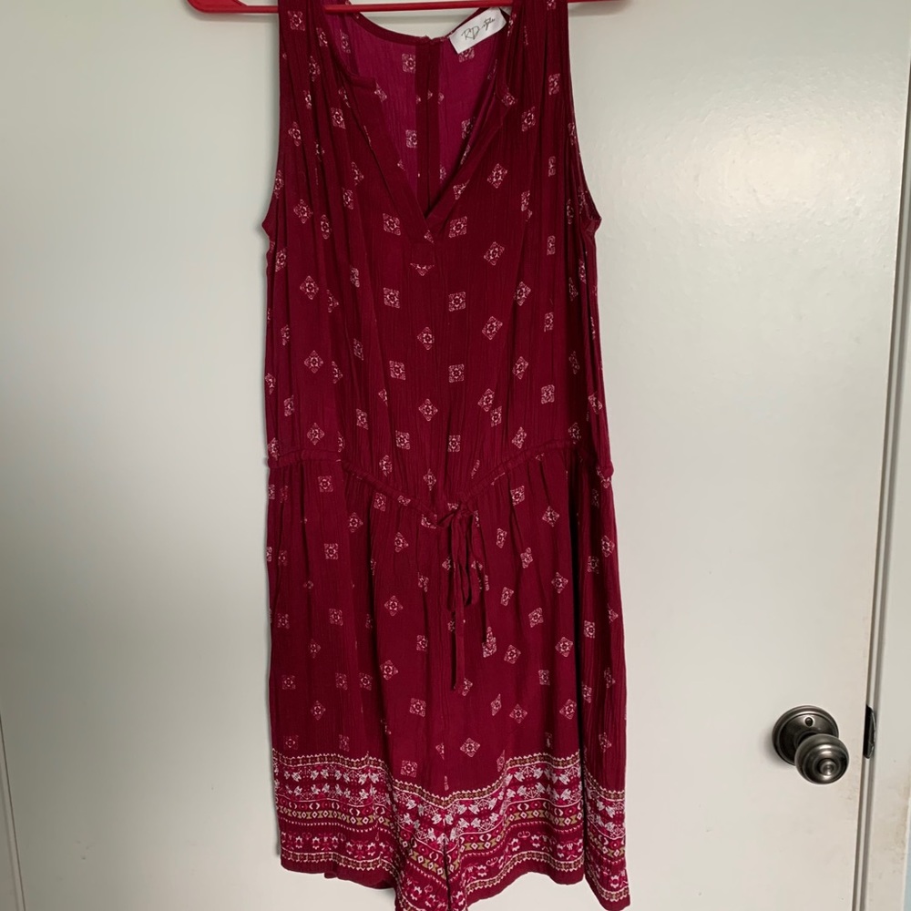 Burgundy Romper